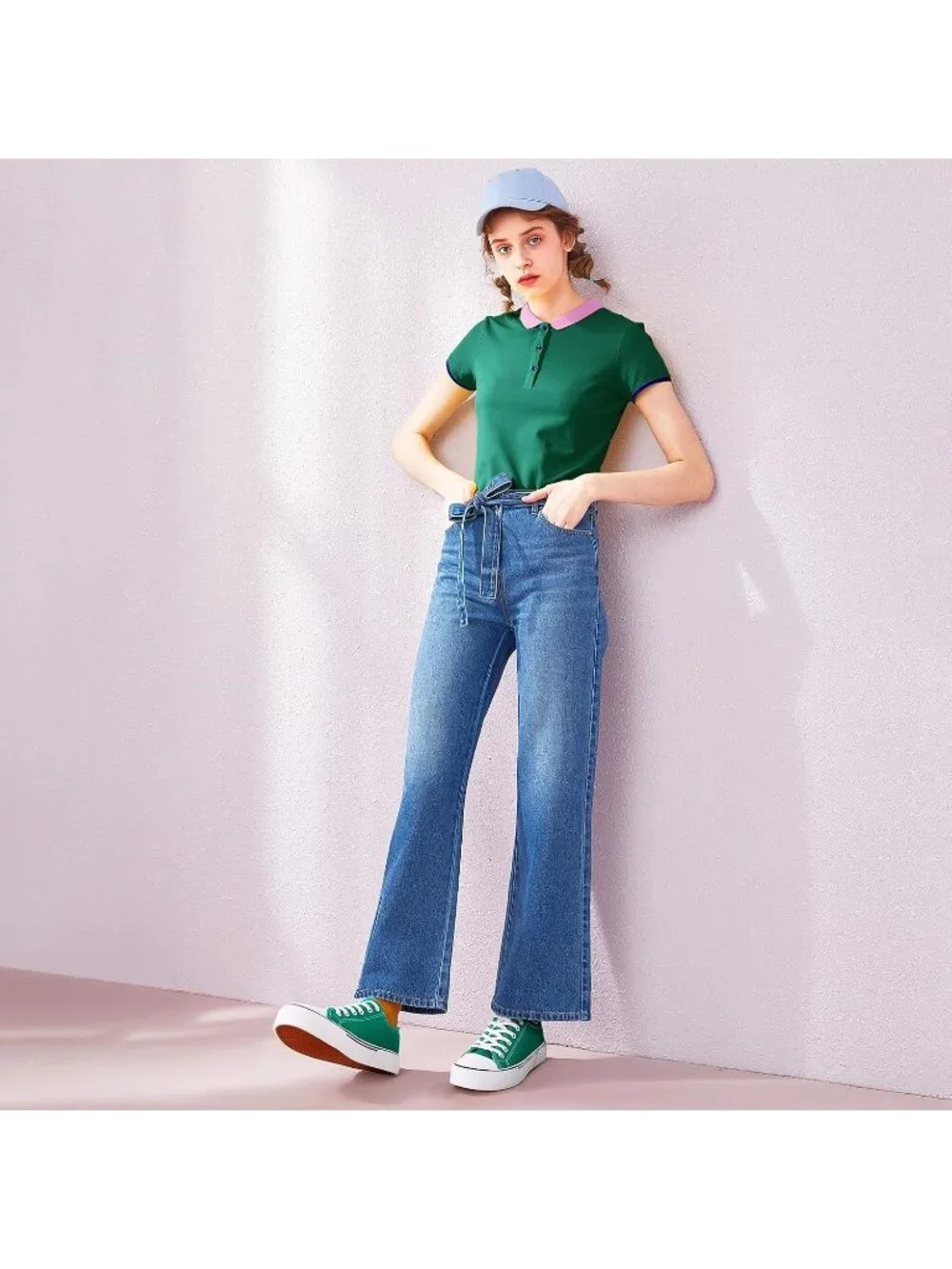 Women's Dark Green Lightweight Low Top Canvas Slip On Casual Fashion Sneakers